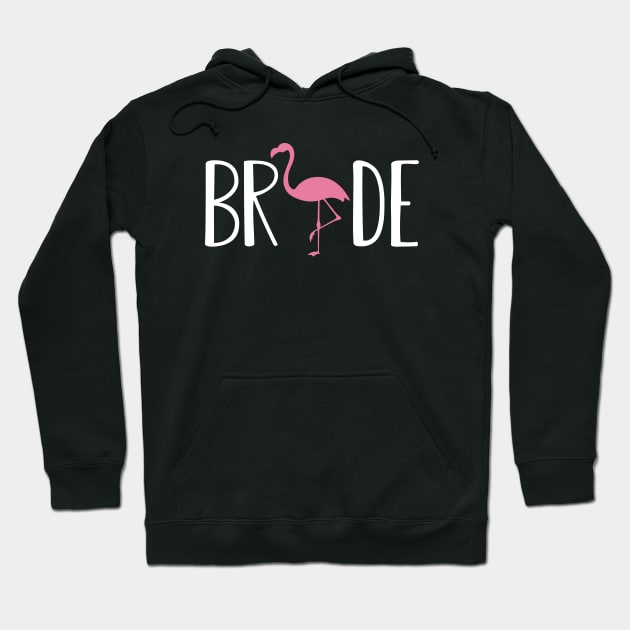 Bride - Bridal Party / Flamingo Theme Hoodie by KC Happy Shop